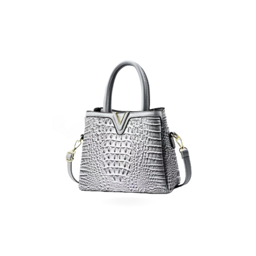 Croco Purse (Grey)