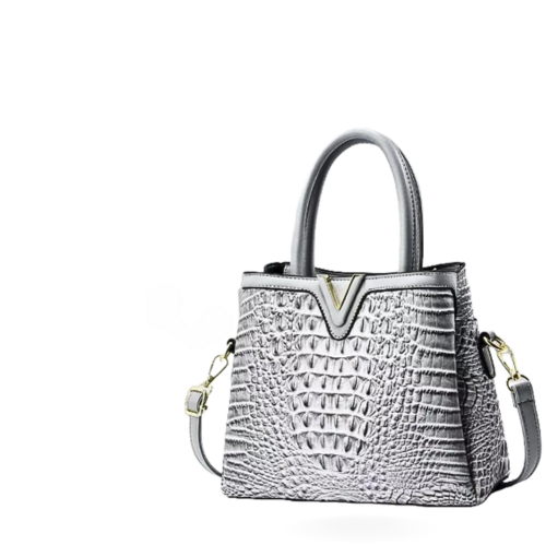 Croco Purse (Grey)